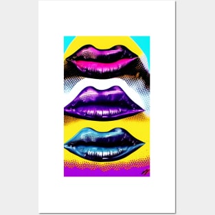 Popart Popculture Lips Posters and Art